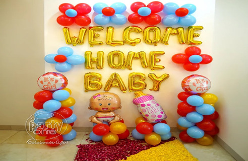 Trendy Baby Welcome Decoration Ideas 